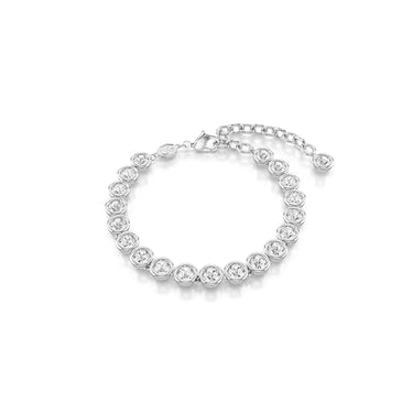 Swarovski Imber Tennis Bracelet, Rhodium-plated ladies' bracelet with radiant Swarovski crystals on sale